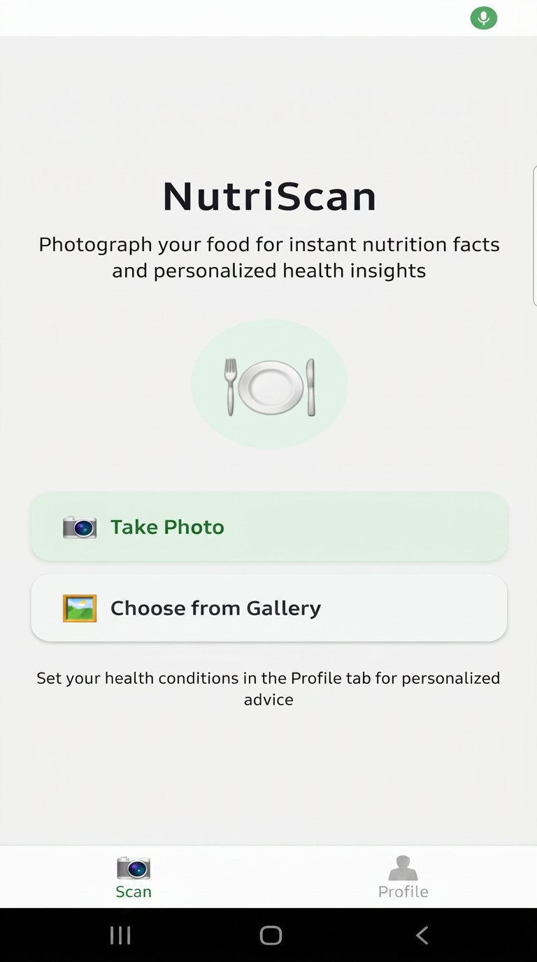 NutriScan home